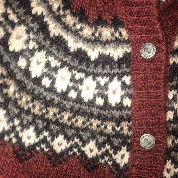 𝅺FRÓÐNÝ LONG CARDIGAN SWEATER FROM WOOL - Picture 3 of 8